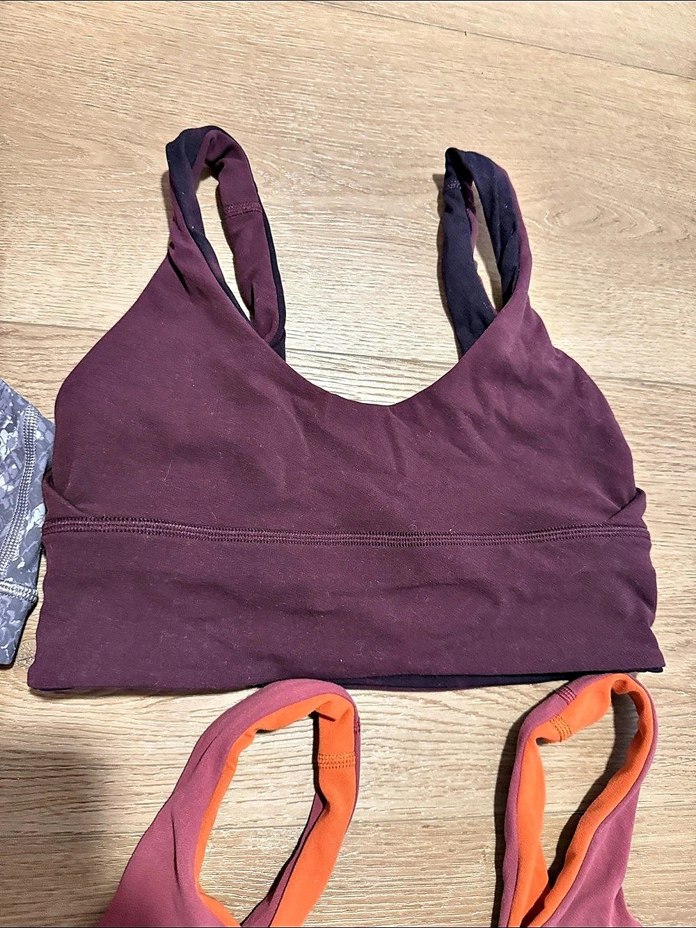 lululemon Free to Be Wild Bra *Long Line Sports Bra Set Red & Purple - Picture 3 of 7